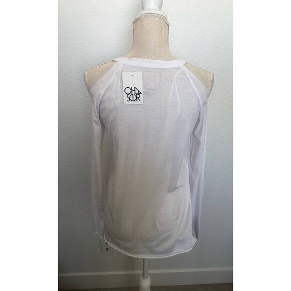 Chaser Vintage Collection Paper Thin Cold Shoulder Long Sleeve - M - Picture 4 of 4